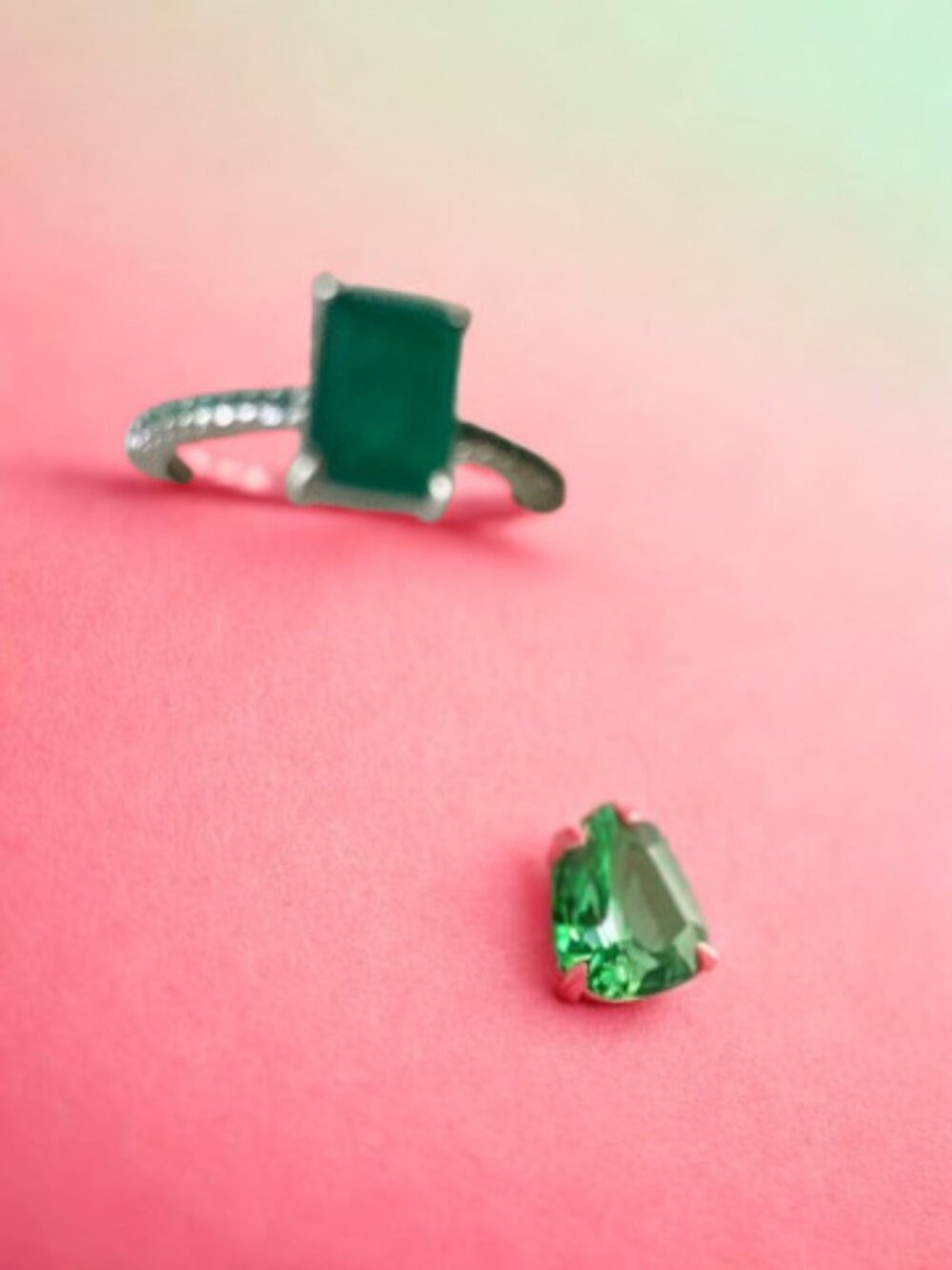 Emerald Solitaire Ring